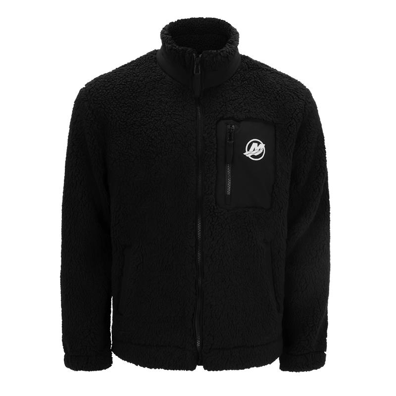 Sherpajacke schwarz