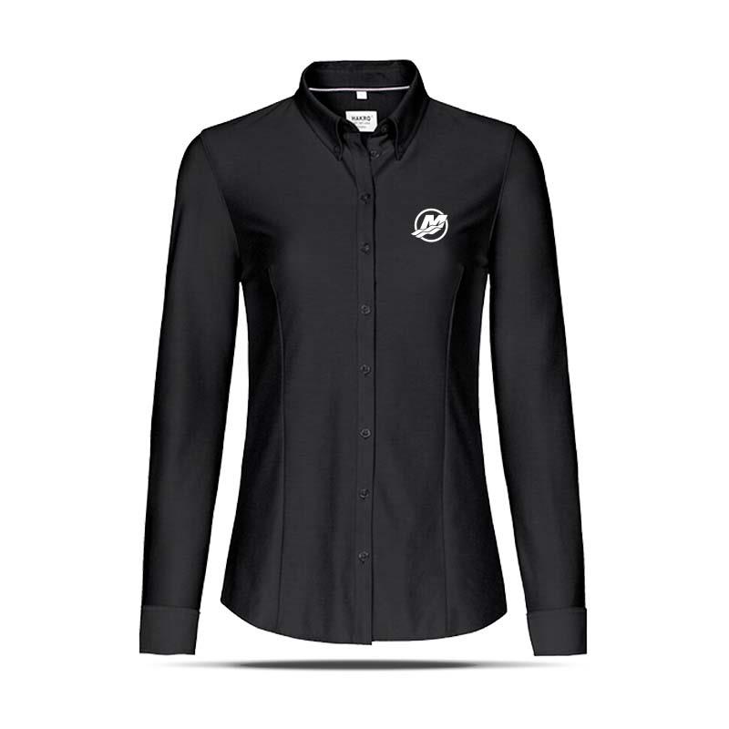 Damen Business Bluse in schwarz